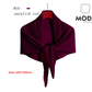 Pleated Plain Square Scarf 2.5 Muh, (100cm)