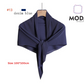 Pleated Plain Square Scarf 2.5 Muh, (100cm)