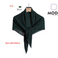 Pleated Plain Square Scarf 2.5 Muh, (100cm)