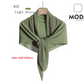 Pleated Plain Square Scarf 2.5 Muh, (100cm)