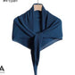 Chiffon Pleated Square Scarf Plain Color