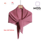 Pleated Plain Square Scarf 2.5 Muh, (100cm)