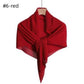 Chiffon Pleated Square Scarf Plain Color