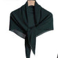 Chiffon Pleated Square Scarf Plain Color