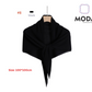 Pleated Plain Square Scarf 2.5 Muh, (100cm)