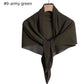 Chiffon Pleated Square Scarf Plain Color